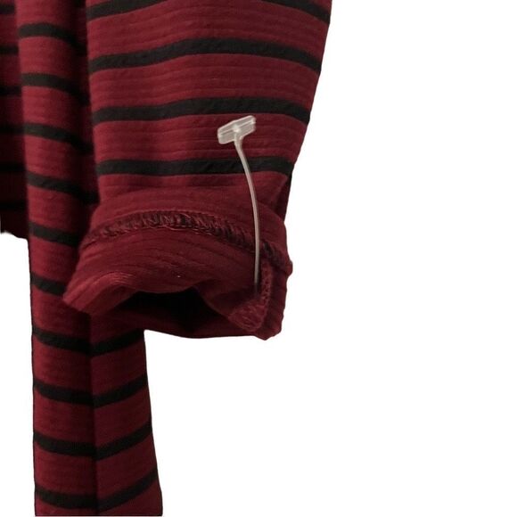 NWOT Hutch Maroon and Black Striped Dress - Picture 6 of 7